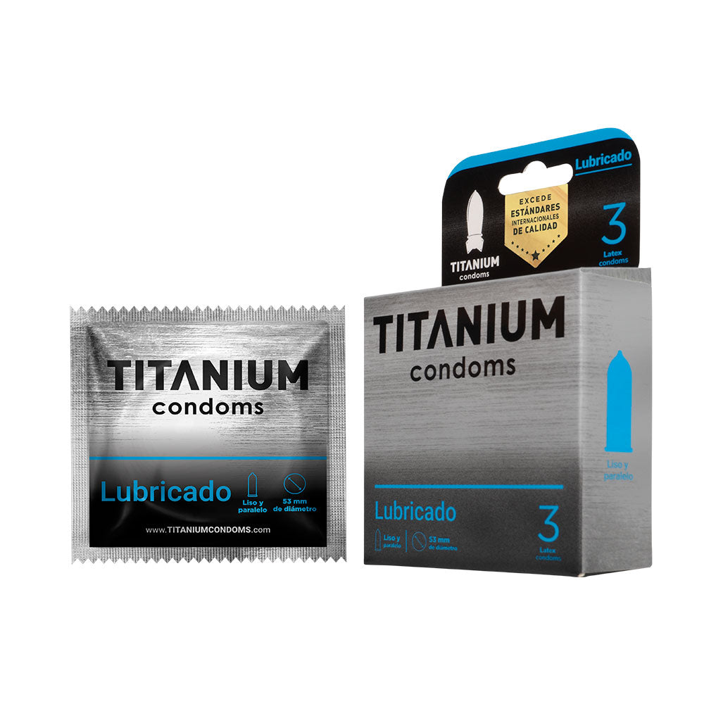 Condones Titanium Lubricado x 3