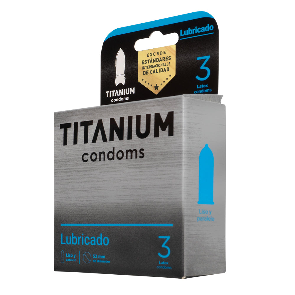 Condones Titanium Lubricado x 3