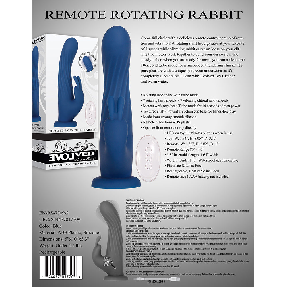 Vibrador Rabbit Remoto Evolved